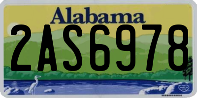 AL license plate 2AS6978