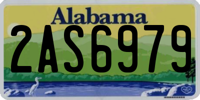 AL license plate 2AS6979