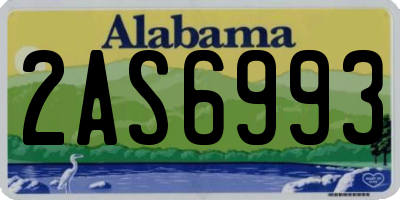 AL license plate 2AS6993