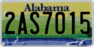 AL license plate 2AS7015