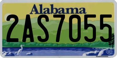 AL license plate 2AS7055
