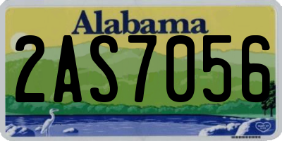 AL license plate 2AS7056
