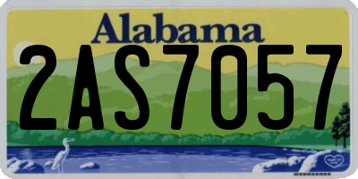 AL license plate 2AS7057