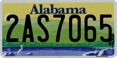 AL license plate 2AS7065