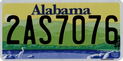 AL license plate 2AS7076