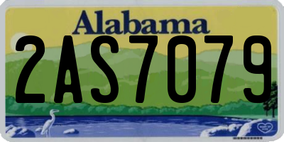 AL license plate 2AS7079
