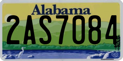 AL license plate 2AS7084