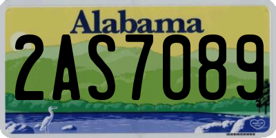 AL license plate 2AS7089