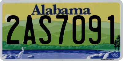 AL license plate 2AS7091