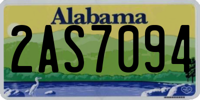 AL license plate 2AS7094