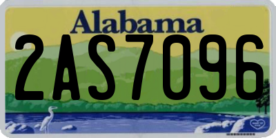 AL license plate 2AS7096