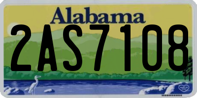 AL license plate 2AS7108