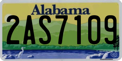 AL license plate 2AS7109
