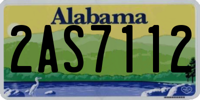 AL license plate 2AS7112