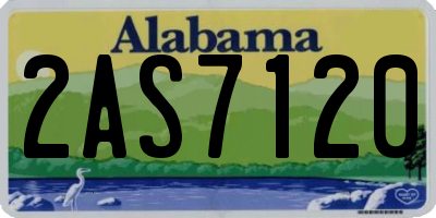 AL license plate 2AS7120