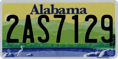 AL license plate 2AS7129