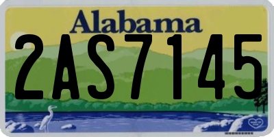 AL license plate 2AS7145
