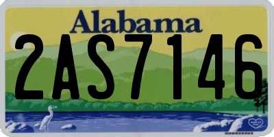 AL license plate 2AS7146