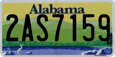 AL license plate 2AS7159
