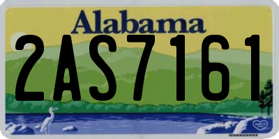 AL license plate 2AS7161