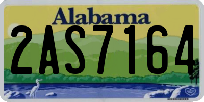 AL license plate 2AS7164