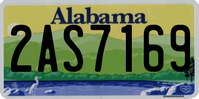 AL license plate 2AS7169