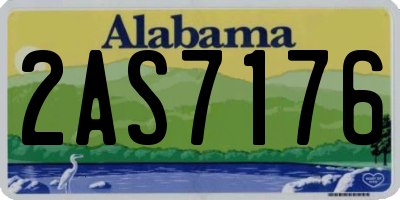 AL license plate 2AS7176