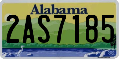 AL license plate 2AS7185