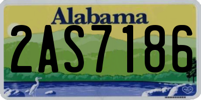 AL license plate 2AS7186