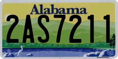 AL license plate 2AS7211