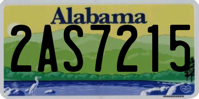 AL license plate 2AS7215
