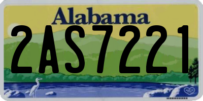 AL license plate 2AS7221