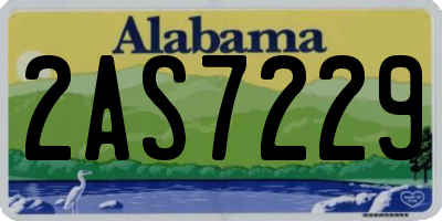 AL license plate 2AS7229
