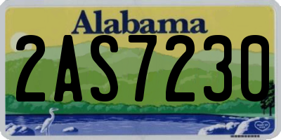 AL license plate 2AS7230