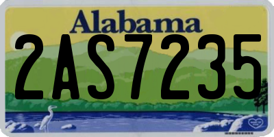 AL license plate 2AS7235