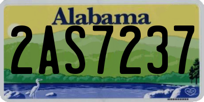 AL license plate 2AS7237