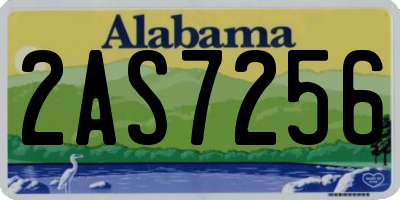 AL license plate 2AS7256