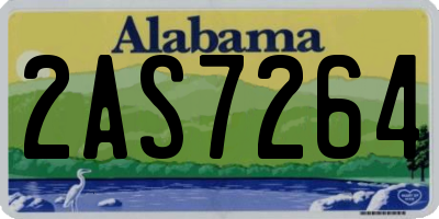 AL license plate 2AS7264