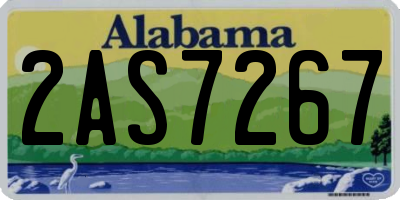 AL license plate 2AS7267