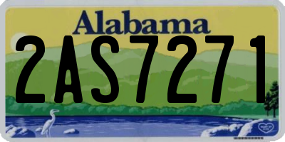 AL license plate 2AS7271