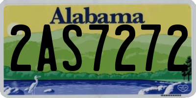 AL license plate 2AS7272