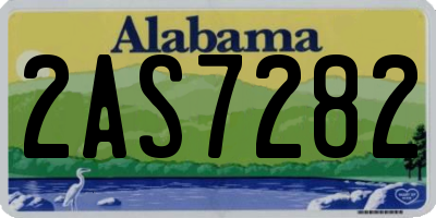 AL license plate 2AS7282