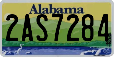 AL license plate 2AS7284