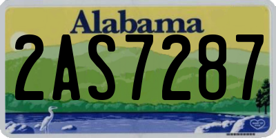 AL license plate 2AS7287