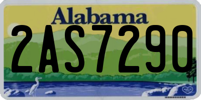 AL license plate 2AS7290