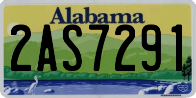 AL license plate 2AS7291