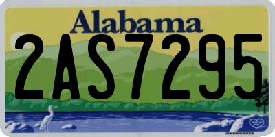 AL license plate 2AS7295