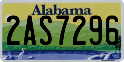 AL license plate 2AS7296