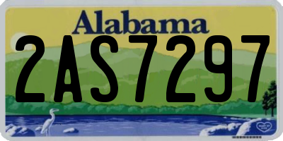 AL license plate 2AS7297
