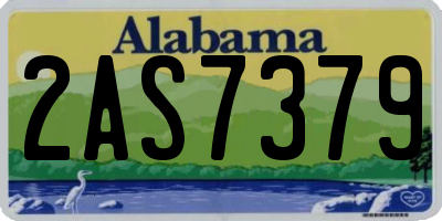 AL license plate 2AS7379